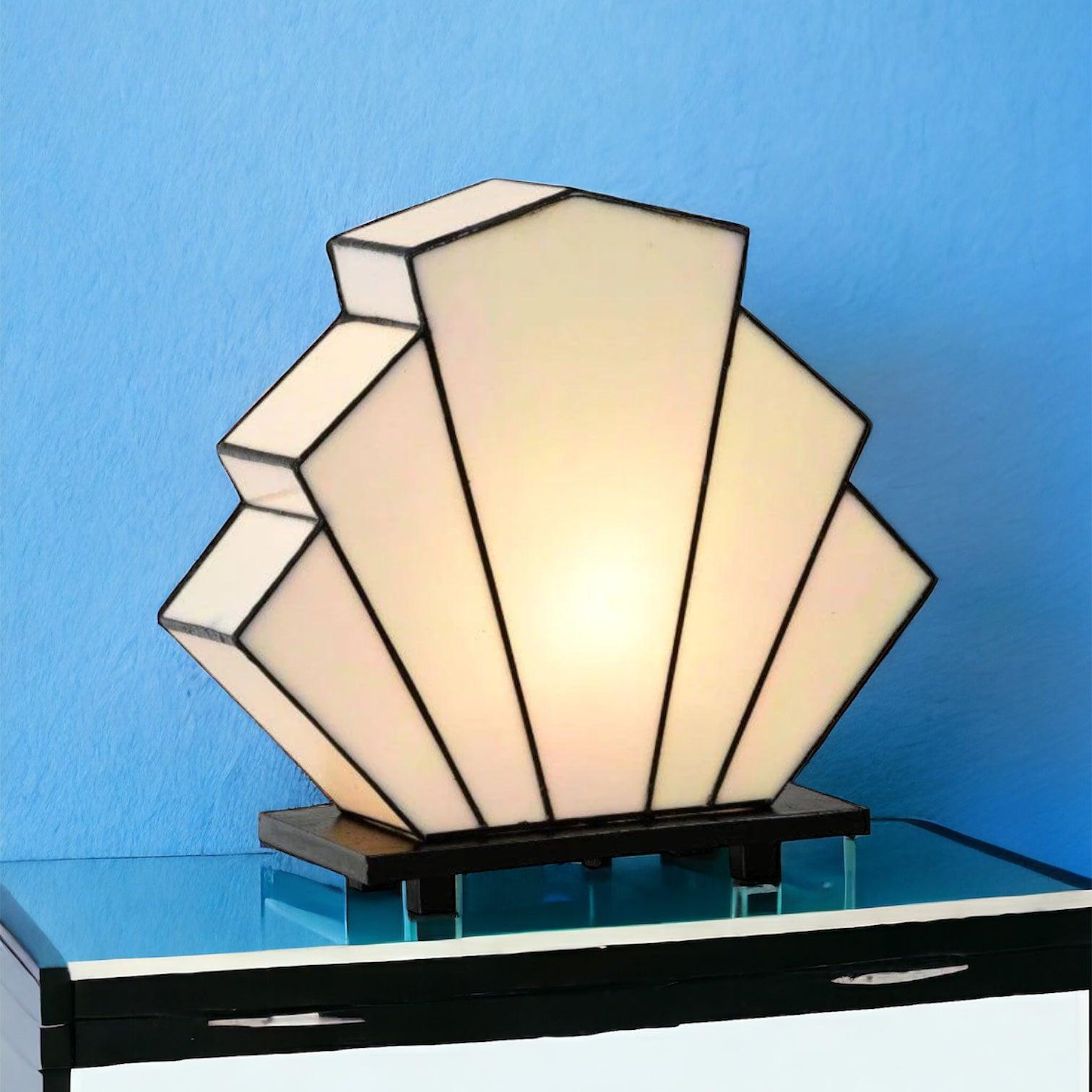 Elegant Paris Tiffany Table Lamp - Stained Glass Vintage Style for Home Decor, Living Room, Bedroom & Office Lighting