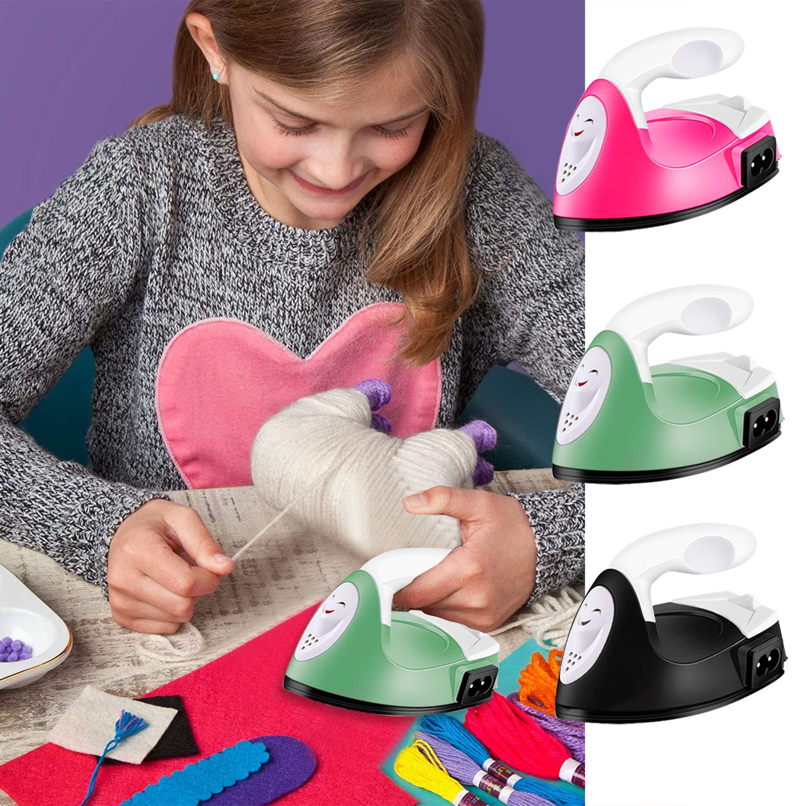 Mini Heat Press Machine for T-Shirts, Shoes & Hats - Portable Craft Iron for Vinyl Transfer Projects | DIY Clothes, Small Crafts & Travel Use