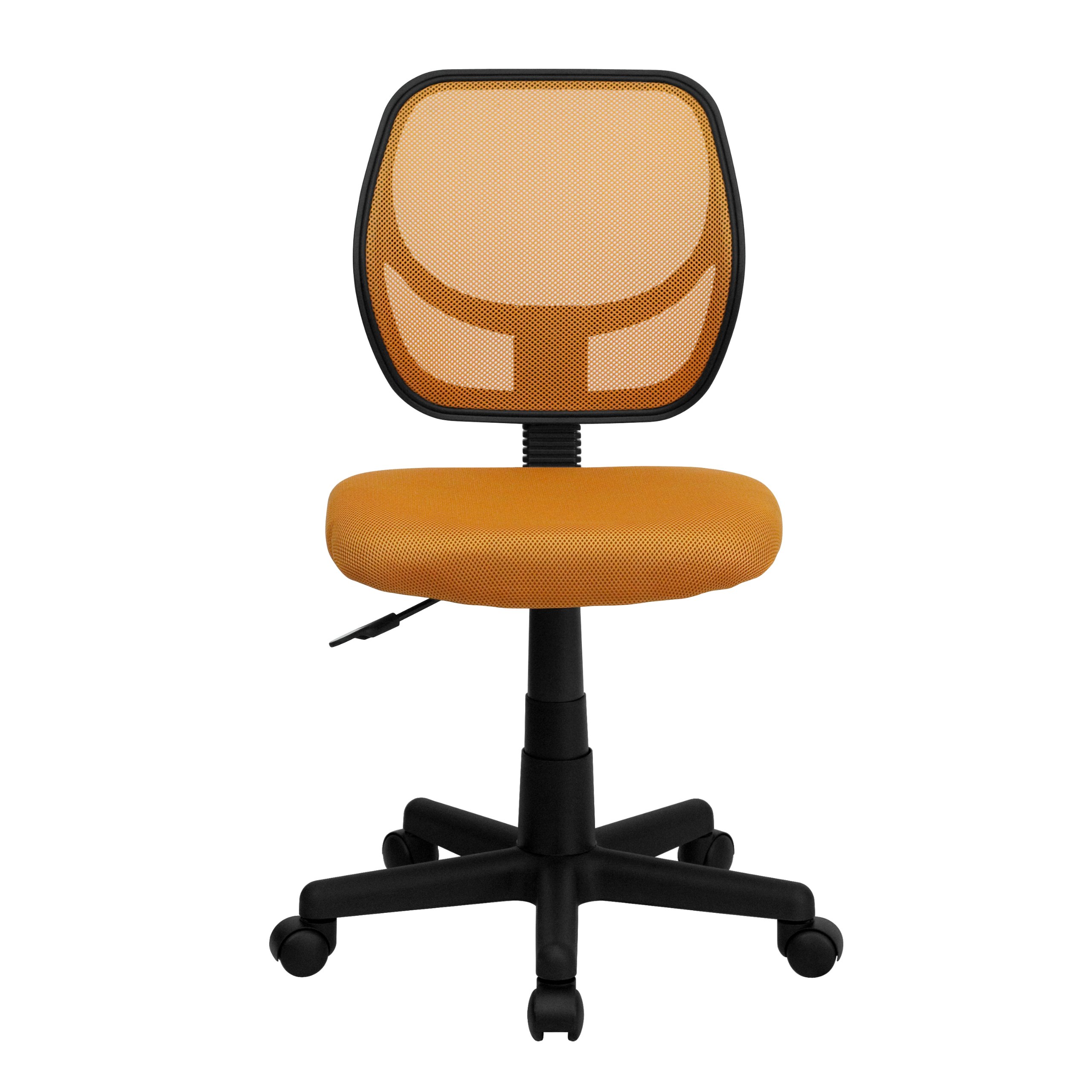 Flash Furniture Neri Low Back Orange Mesh Swivel Task Office Chair - Ergonomic Desk Chair for Home & Office - Comfortable Computer Chair for Long Hours of Work or Gaming