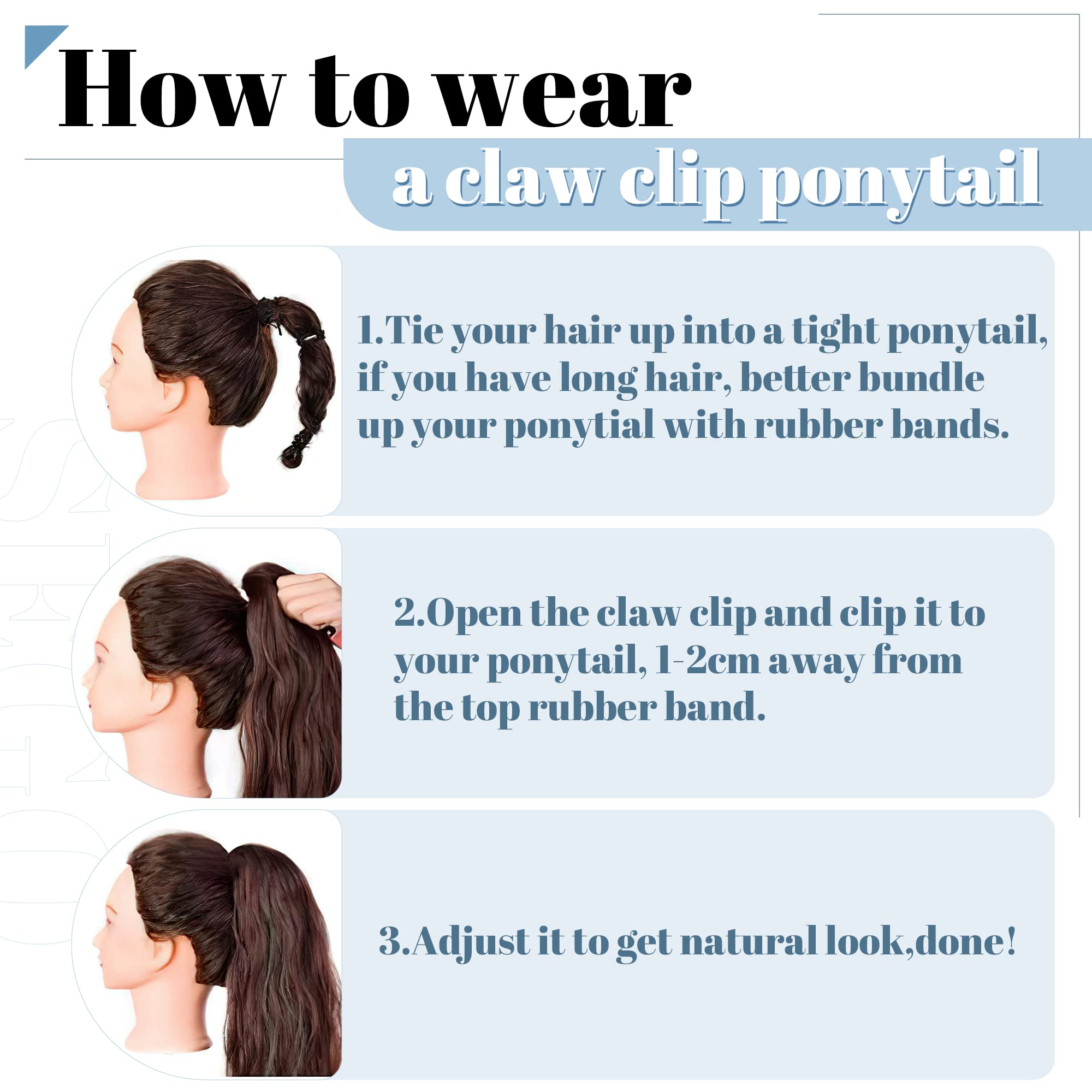 SEGO Claw Clip Ponytail Extension - 18