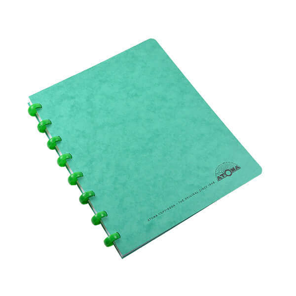 Atoma Classic Colours Card Cover Disc Bound Refillable Notebook 165 x 210mm - Customizable Planner for Office, School & Journaling