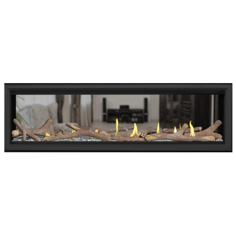Napoleon Vector 62 See Through Linear Direct Vent Gas Fireplace - LV62N2 | Modern Home Heating Solution for Living Rooms & Patios