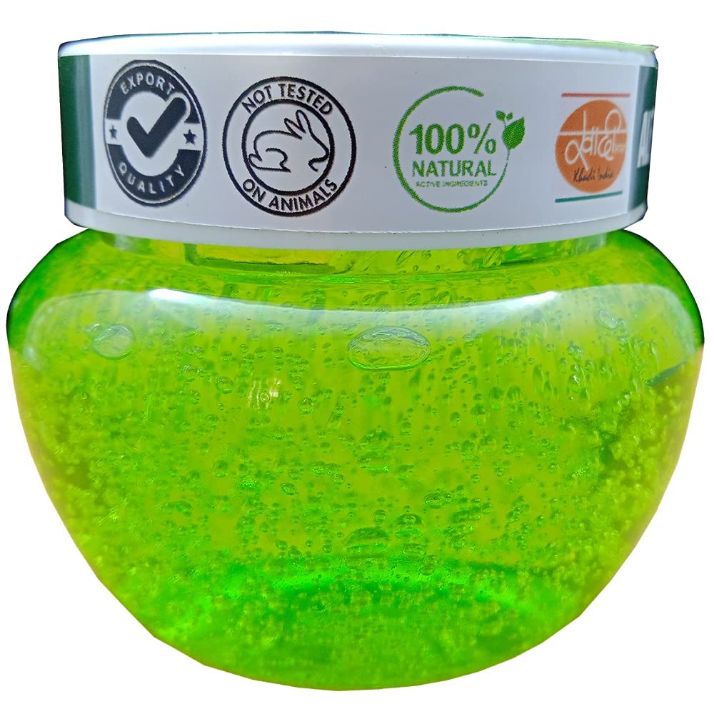 Rudraa Aloe Vera & Neem Extract Skin Gel for Face & Hair | Hydrating, Moisturizing, Soothing Gel for Dry Skin & Scalp Care | 120g Multipurpose Beauty Gel for Sunburn Relief, Hair Growth & Daily Skincare