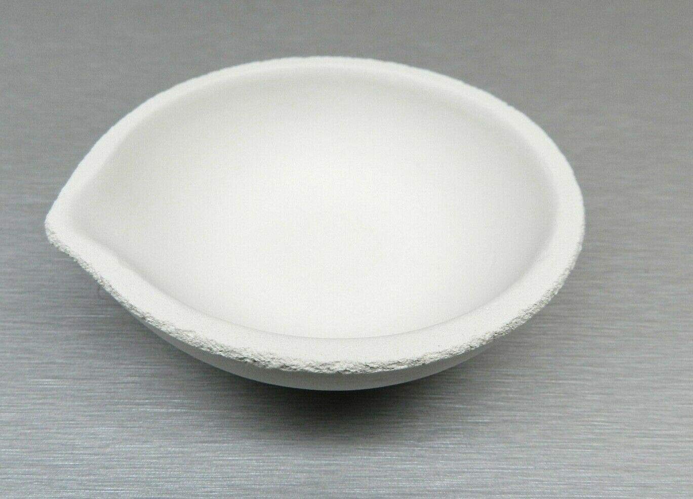 High-Temperature Ceramic Melting Crucible Dish for Silver & Gold Casting - Made in Italy | Jewelry Making, Metal Smelting & DIY Crafting Tool