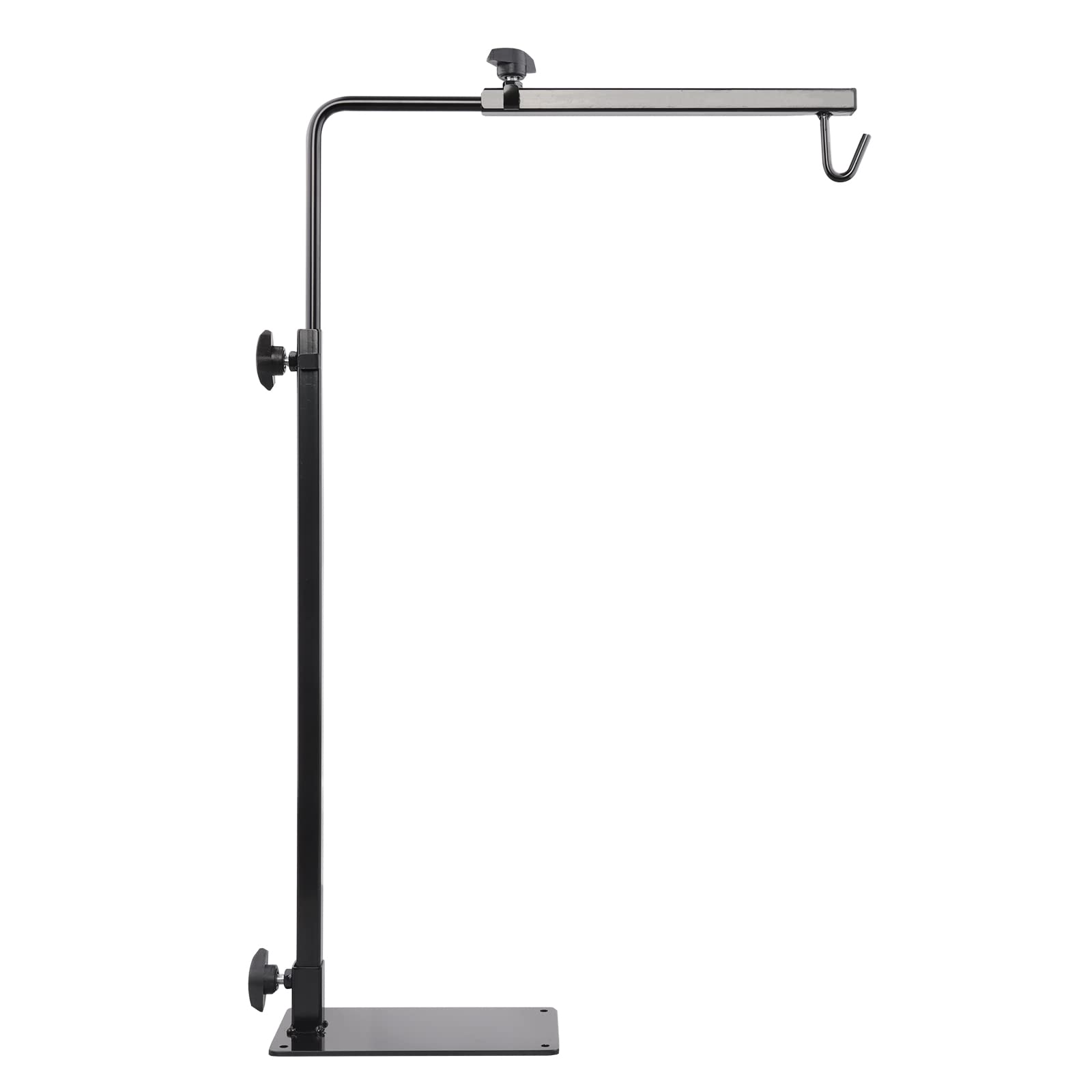 Adjustable Reptile Heat Lamp Stand with Fixture - Heavy Duty Floor Holder for Reptile Terrarium Lighting - Perfect for Lizards, Snakes & Turtles Enclosures