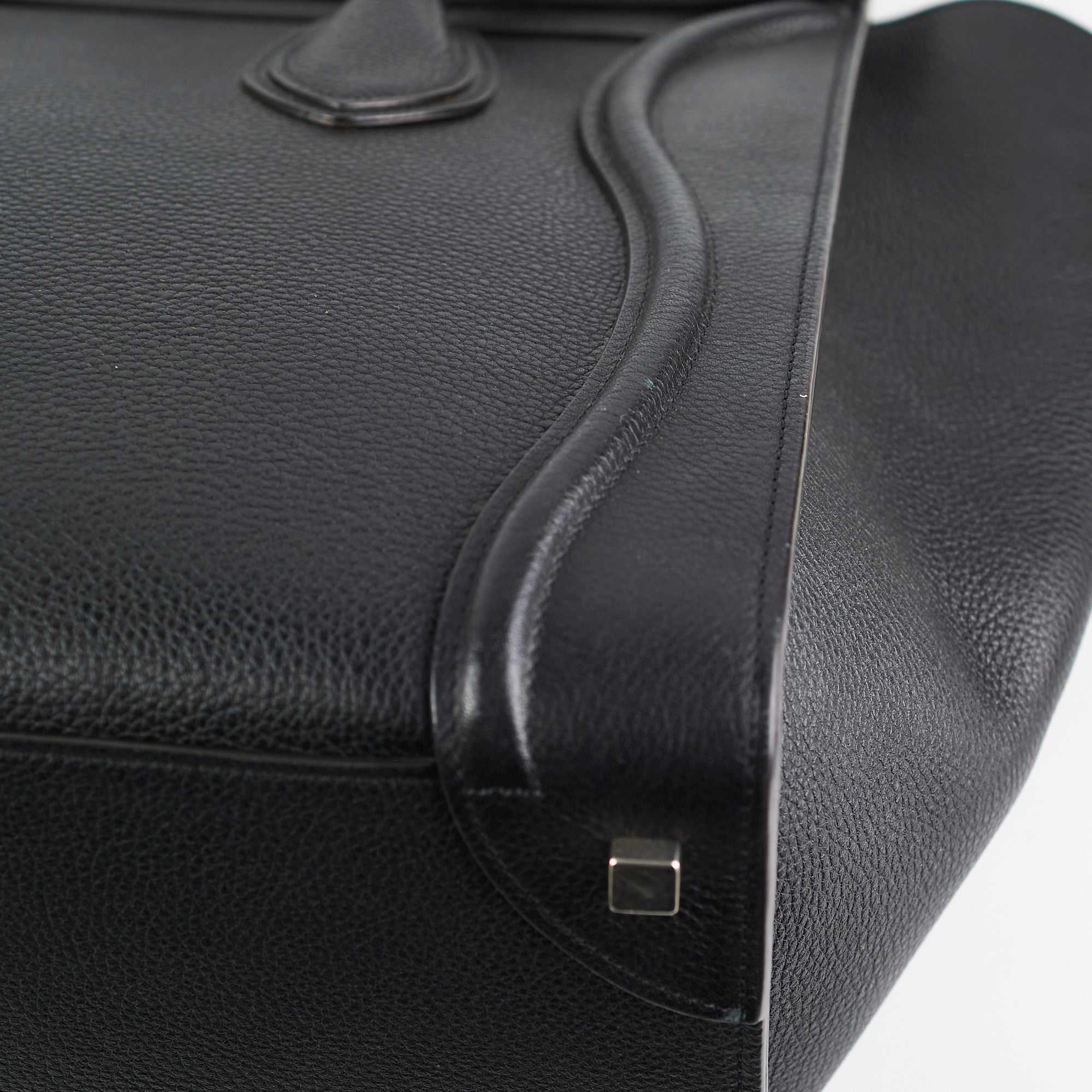Celine Mini Luggage Bag in Black Calfskin Leather - Stylish Crossbody Purse for Women, Perfect for Work, Travel & Everyday Use