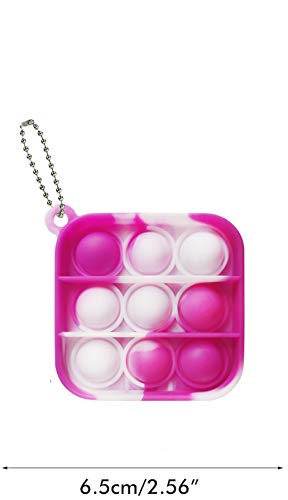 12 Pack Mini Pop Bubble Fidget Sensory Toys - Bulk Stress Relief Toys for Kids & Adults - Perfect for Party Favors, Classroom Prizes, Easter Baskets, Christmas Stockings & Valentine Gifts - Great for Anxiety Relief, Focus & Sensory Play