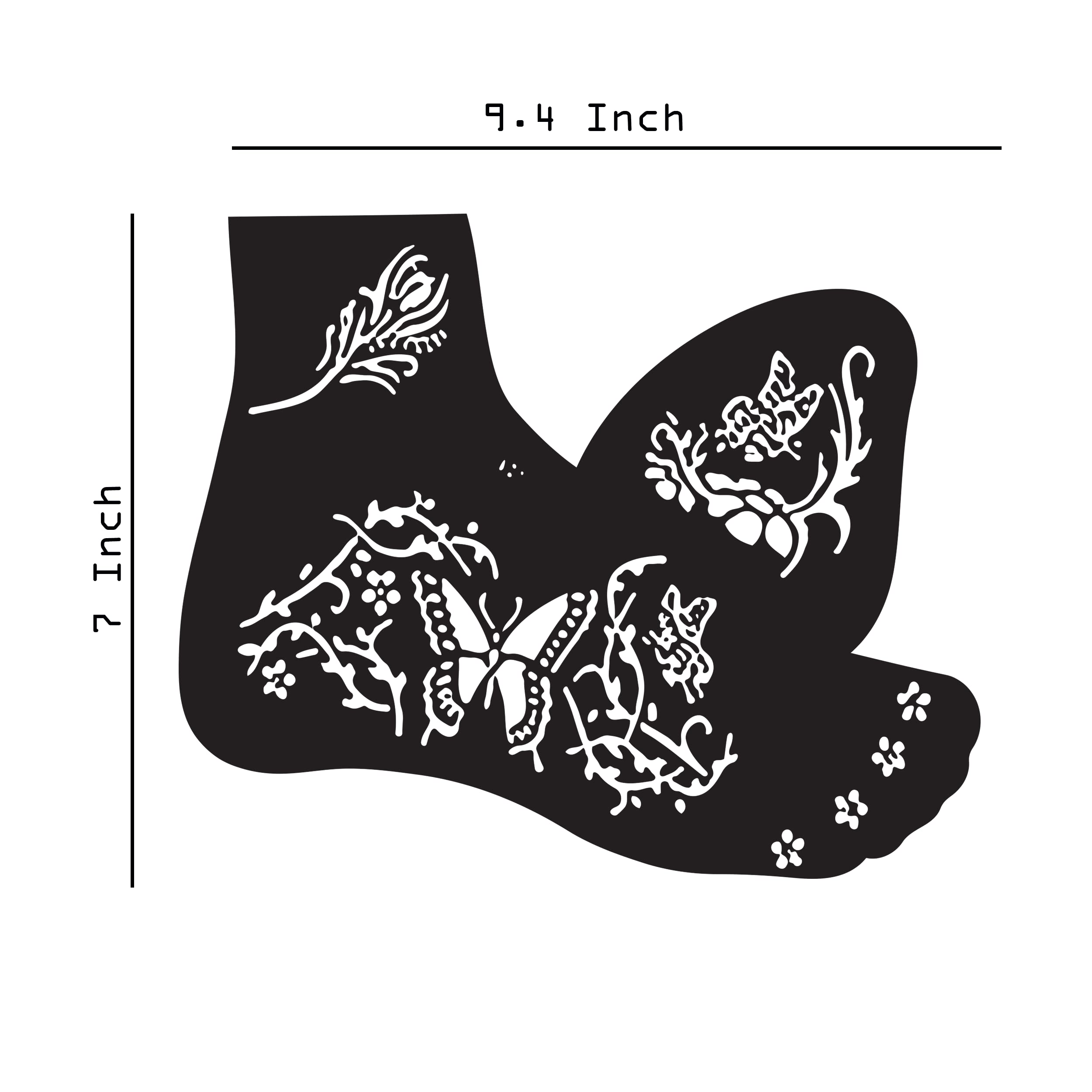 Ivana's Henna Tattoo Stencils - Set of 2 Leg Stencils for Women, Girls & Kids | Easy 4-Step Mehndi Design Application | Reusable Mehandi Stickers LG-47 | Perfect for Festivals, Weddings & DIY Body Art