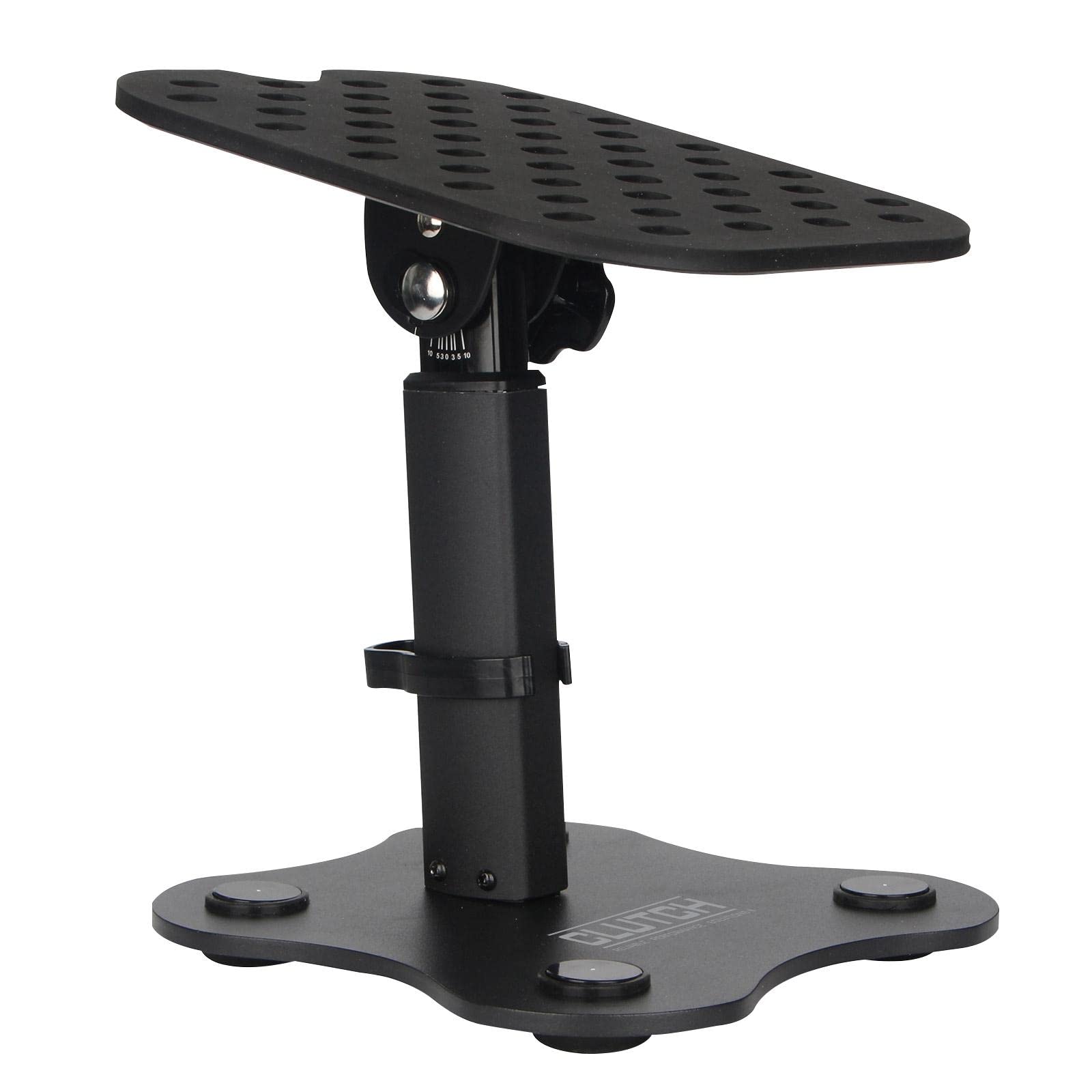 Adjustable Studio Monitor Speaker Stands for Desktop - Pair of Green Height-Adjustable Clutch Pack - Perfect for Home Studios, Gaming Setups & Music Production