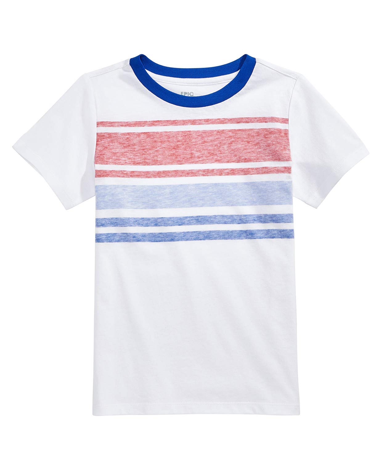Epic Threads Washington Stripe T-Shirt for Toddler Boys - Bright White, Size 2T/2 - Casual Summer Outfit & Playdate Essential