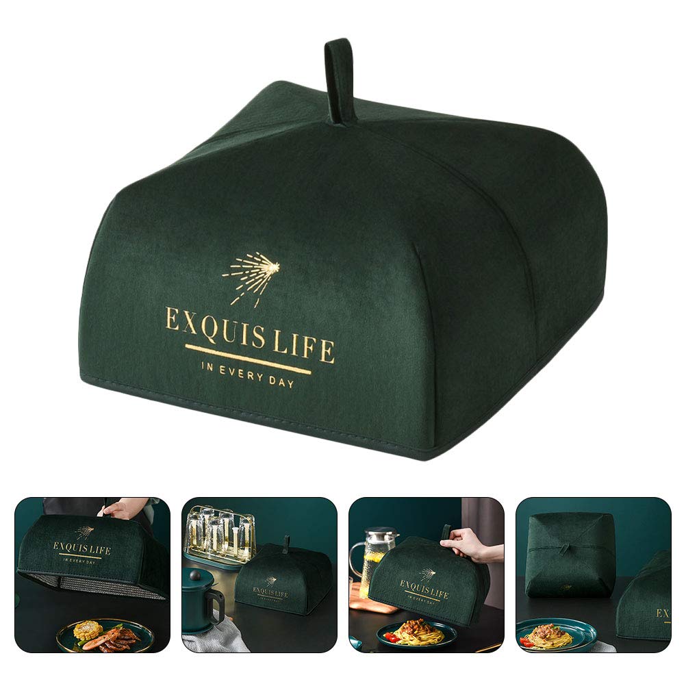 DOITOOL Insulated Food Cover for Picnics, BBQs & Outdoor Dining - Blackish Green | Keeps Meals Warm & Fresh | Perfect for Camping, Parties & Travel