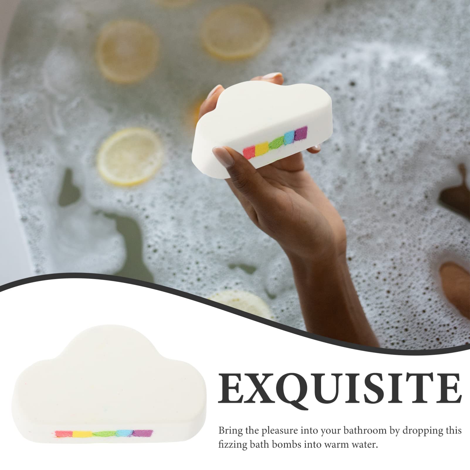 2Pcs Bath Salt Balls for Women - Aromatherapy Shower Tablets with Cloud & Foam, Relaxing Foot Soak, Perfect for Spa Night & Self-Care Gifts (Lavender Scented) - Use for Stress Relief, Romantic Baths & Pampering Sessions