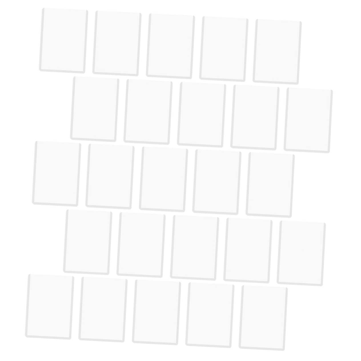 50 Pcs Clear Plastic Baseball Card Holders - Mini Hard Protective Sleeves for Sports Trading Cards & Celebrity Collectibles (Perfect for Storage, Display & Organization)