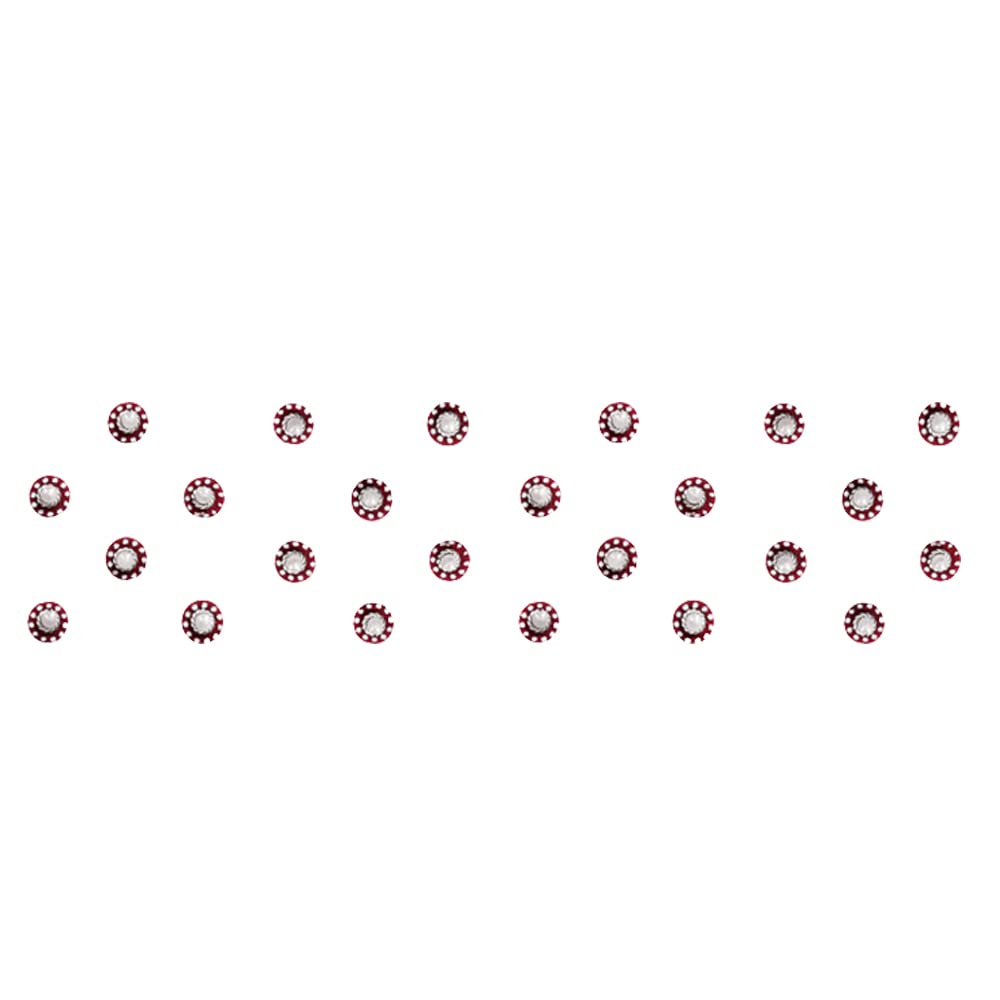 Comet Busters Maroon Pearl Bindis (BV559) - Premium Self-Adhesive Forehead Decoration for Festivals, Weddings & Special Occasions
