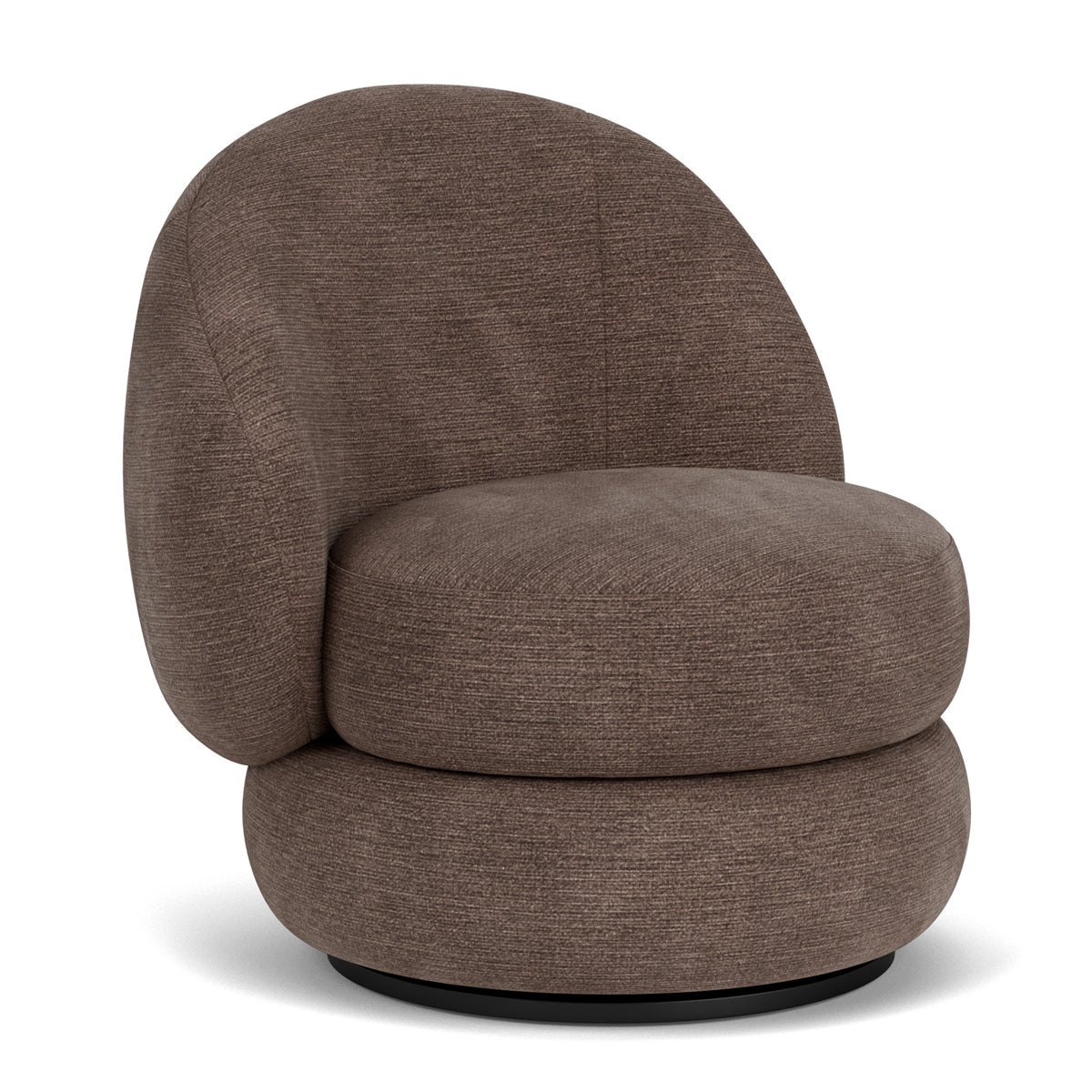 Alma Fabric Swivel Armchair - Modern Upholstered Lounge Chair with 360° Rotation, Comfortable Living Room Accent Chair for Home Office, Reading Nook, or Bedroom Relaxation