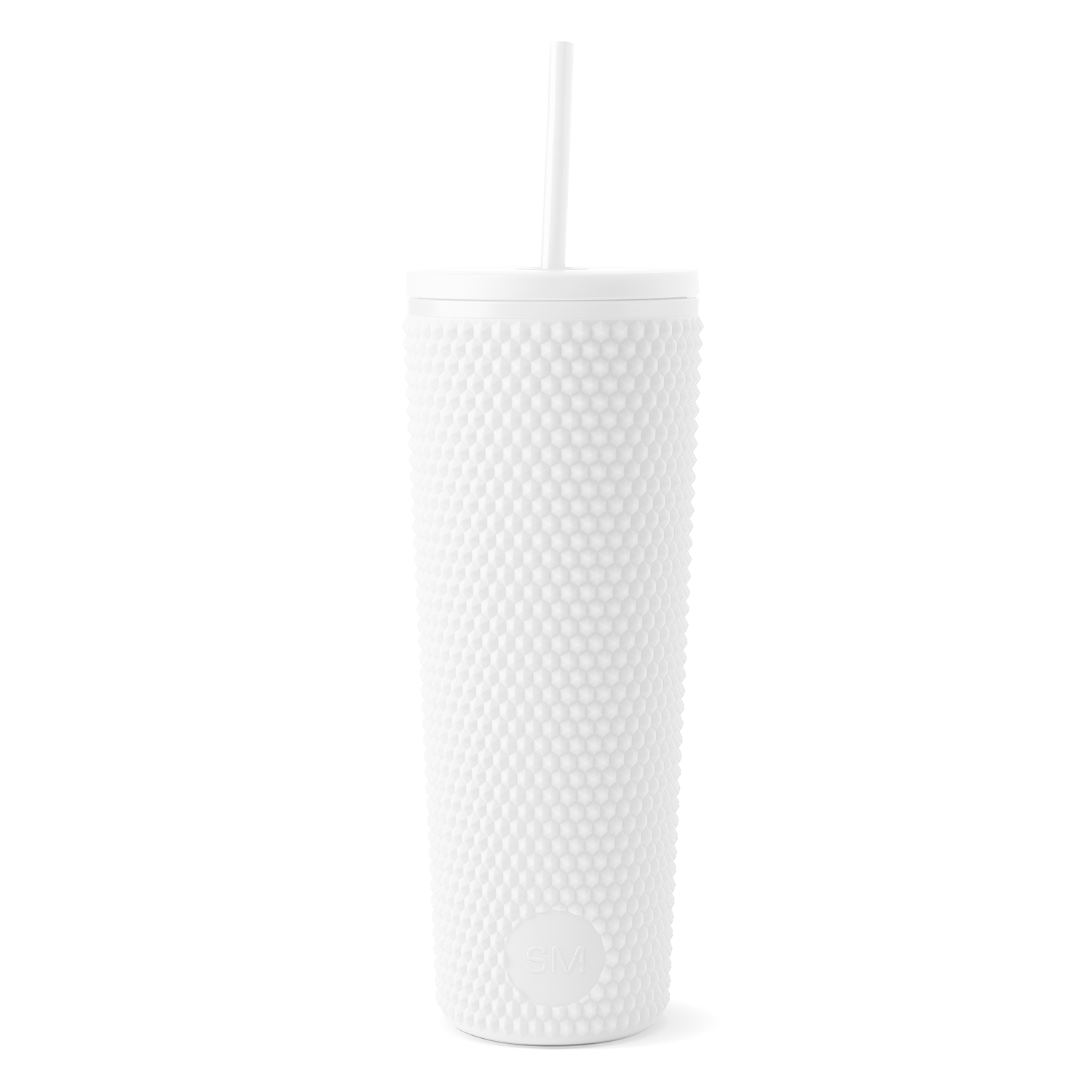 Textured Plastic Classic Tumbler with Straw Lid - Insulated Travel Mug for Hot & Cold Drinks - Perfect for Office, Gym, and Outdoor Activities