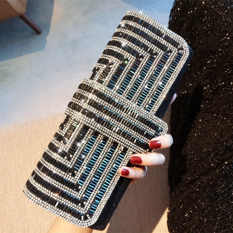 Sparkly Evening Clutch Purse for Women - Elegant Glitter Party Bag for Weddings, Prom & Special Occasions