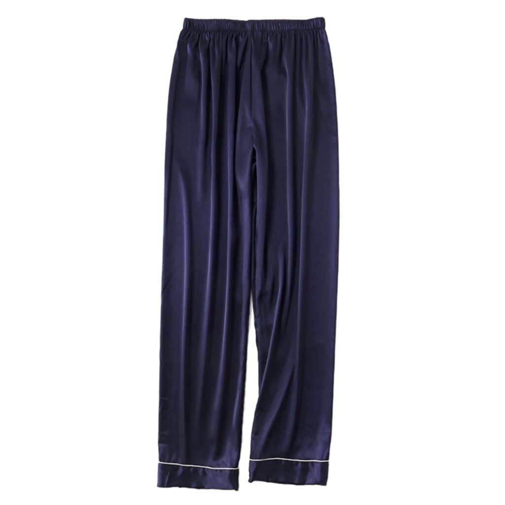Premium Men's Silk Satin Pajama Set - Spring & Summer Sleepwear, Lounge Pants & Sleep Bottoms (3XL, Color B) - Perfect for Relaxing at Home, Lounging & Comfortable Nighttime Sleep