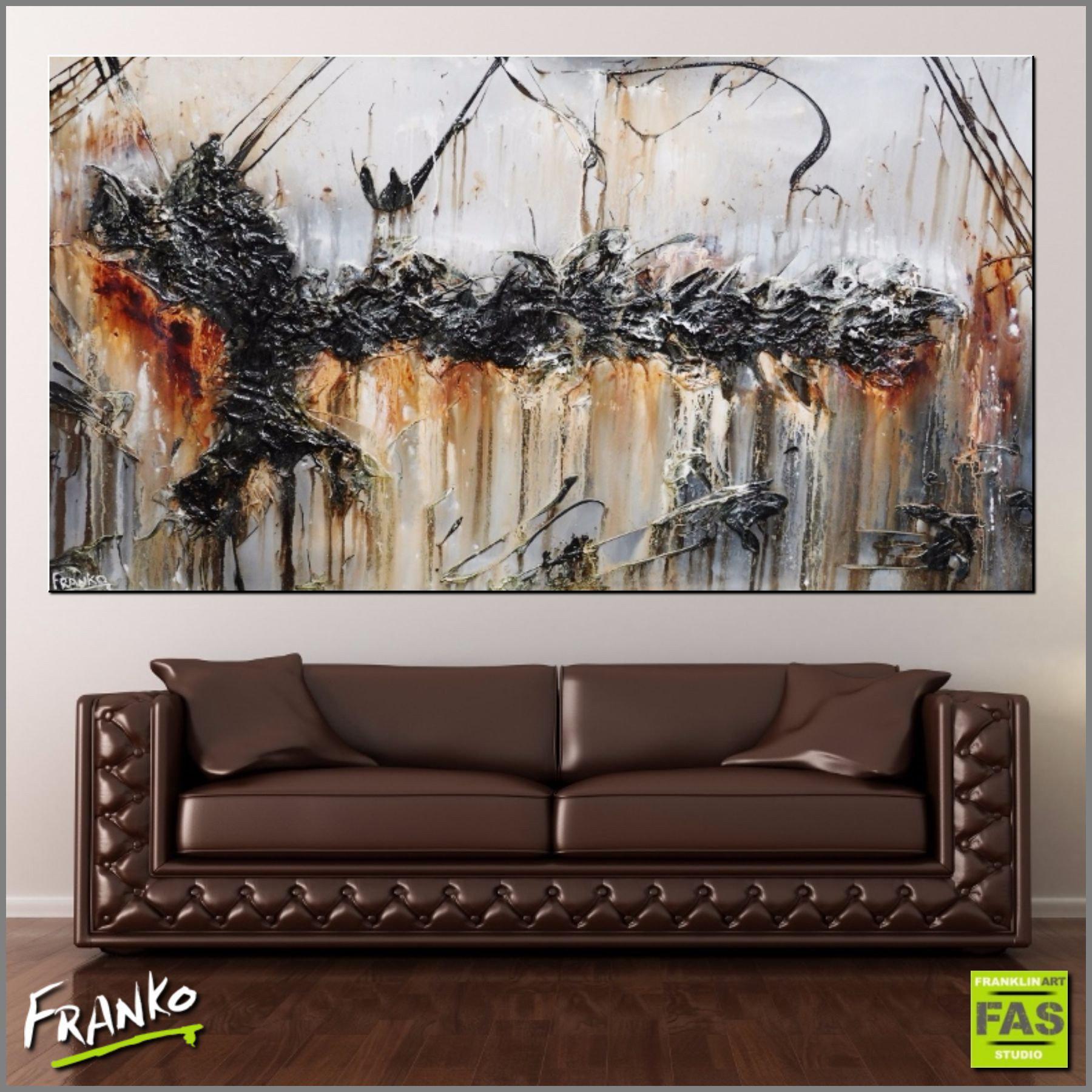 Abstract Brown Wall Art - Modern Home Decor for Living Room, Bedroom & Office | Inspirational Canvas Painting