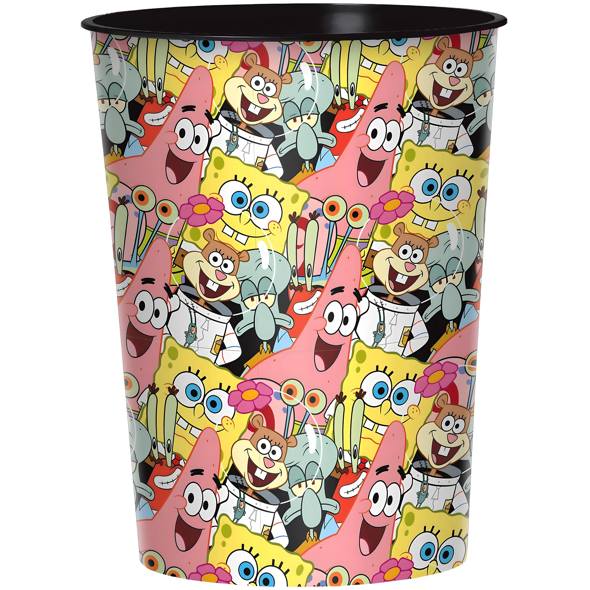 Spongebob Squarepants 16oz Party Cups for Kids - Colorful Plastic Favor Cups for Birthday Celebrations, Themed Parties & Summer Events