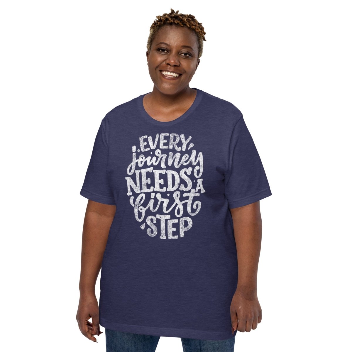 Courageous Sobriety Journey Unisex T-Shirt - Inspirational Recovery Tee for Men & Women - Perfect for AA Meetings, Sober Events & Daily Motivation