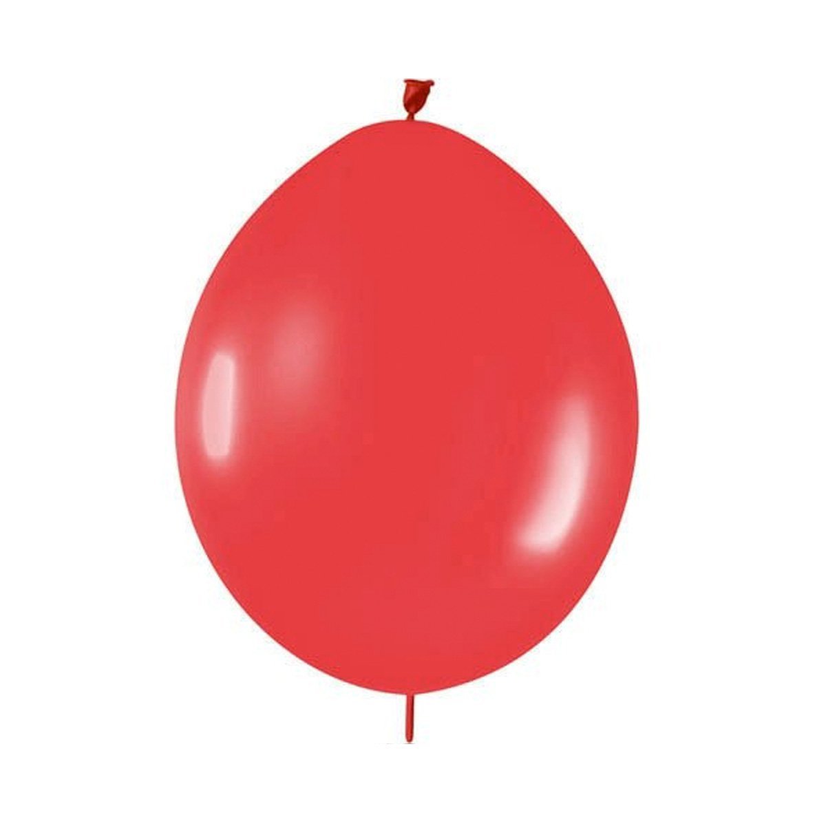 AllyDrew 12-inch Red Latex Link-o-Loon Needle Tail Balloons - Pack of 30 | Perfect for Birthday Parties, Baby Showers & Decorative Events