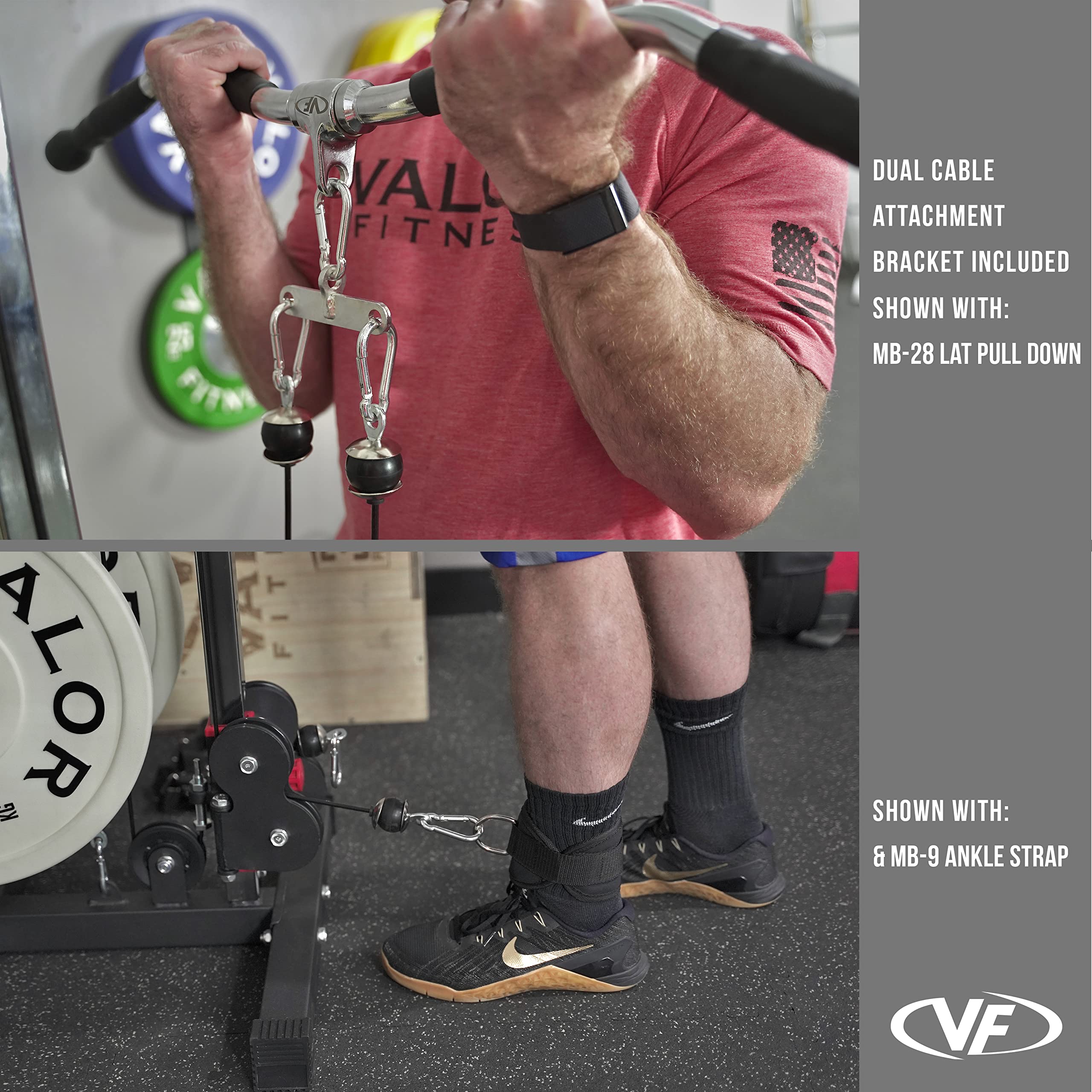 Valor Fitness BD-62 Wall Mounted Cable Machine with Adjustable Dual Pulley System - Home Gym Strength Training Equipment for Full Body Workouts | Perfect for Small Spaces & Functional Fitness