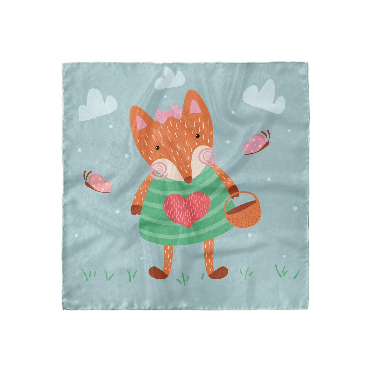 Ambesonne Fox Hair Scarf - Stylish Head Wrap for Women