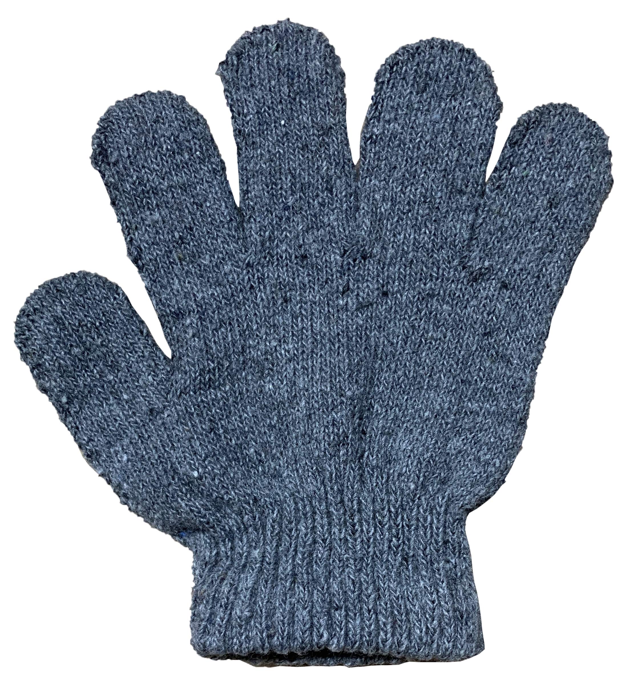 Yacht & Smith 120 Pack Bulk Kids Winter Gloves & Mittens - Striped & Solid Colors for Boys & Girls - Warm & Durable for Snow Play, Outdoor Activities, and Cold Weather Protection