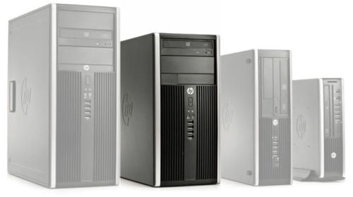 HP Tower Desktop Computer - Core 2 Duo Processor, Windows 7 Pro, 19