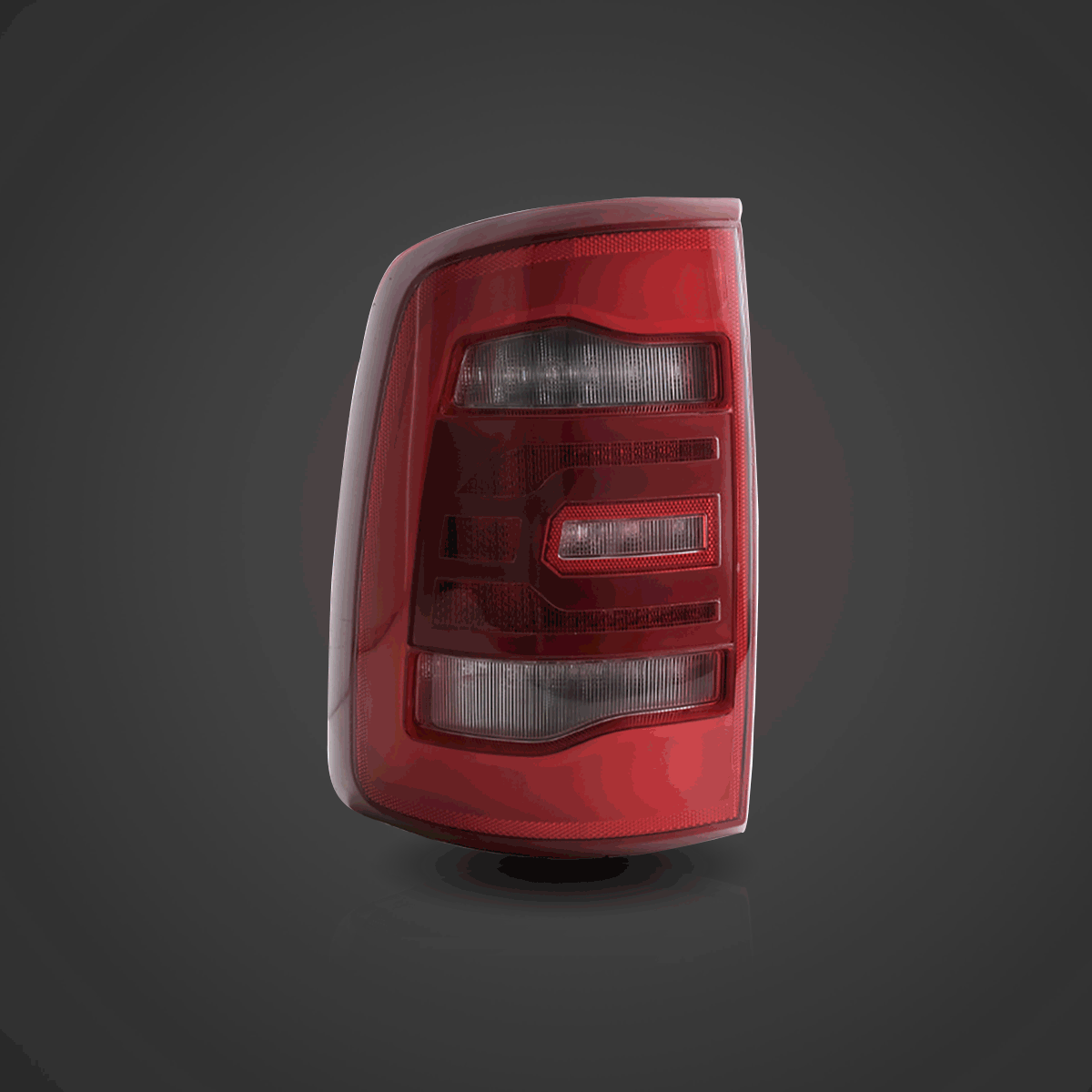 Red LED Tail Lights Assembly with Sequential Turn Signal for 2009-2018 Dodge Ram 4th Gen (DS/DJ/D2) - Upgrade Your Truck's Style & Safety for Night Driving & Towing