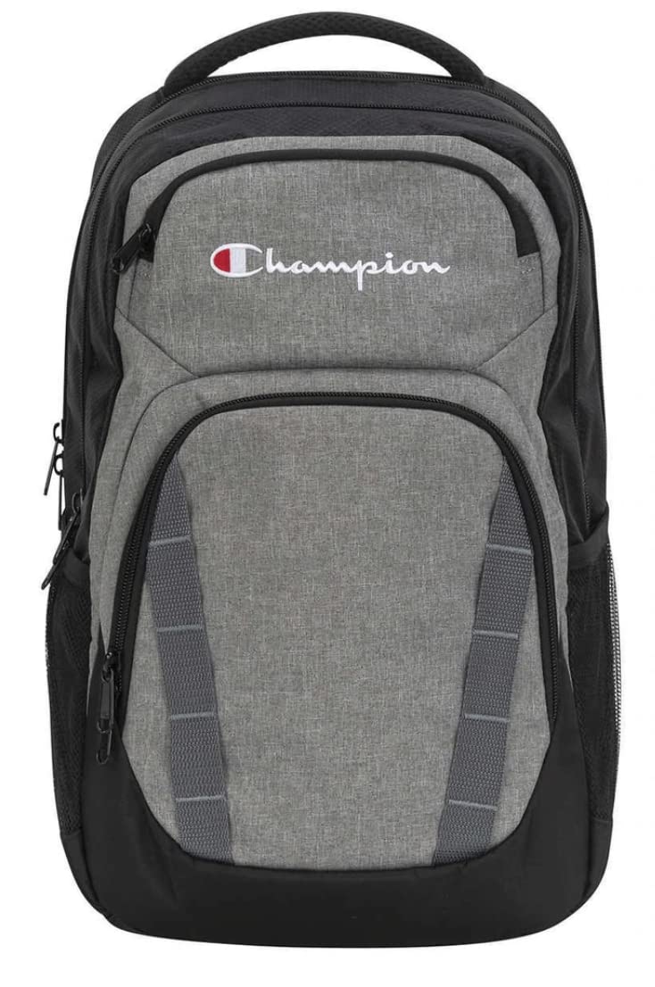 **Champion Cool Grey Catalyst Adventure Backpack - Durable Laptop Bag for Men & Women - Trendy Sports & Travel Rucksack for Gym, School, Hiking & Daily Use**