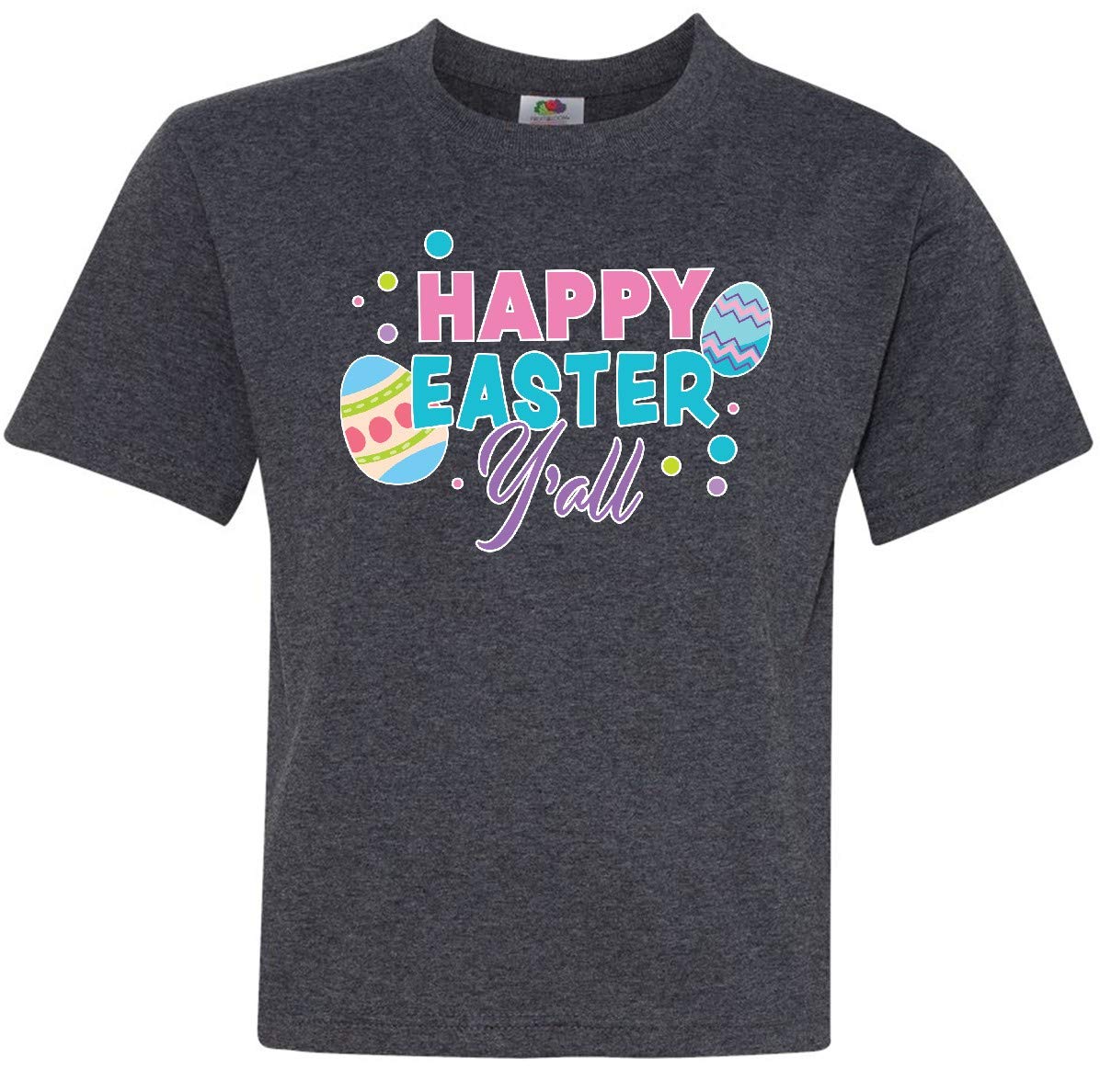 Happy Easter Y'all T-Shirt with Easter Eggs - Youth Holiday Wear