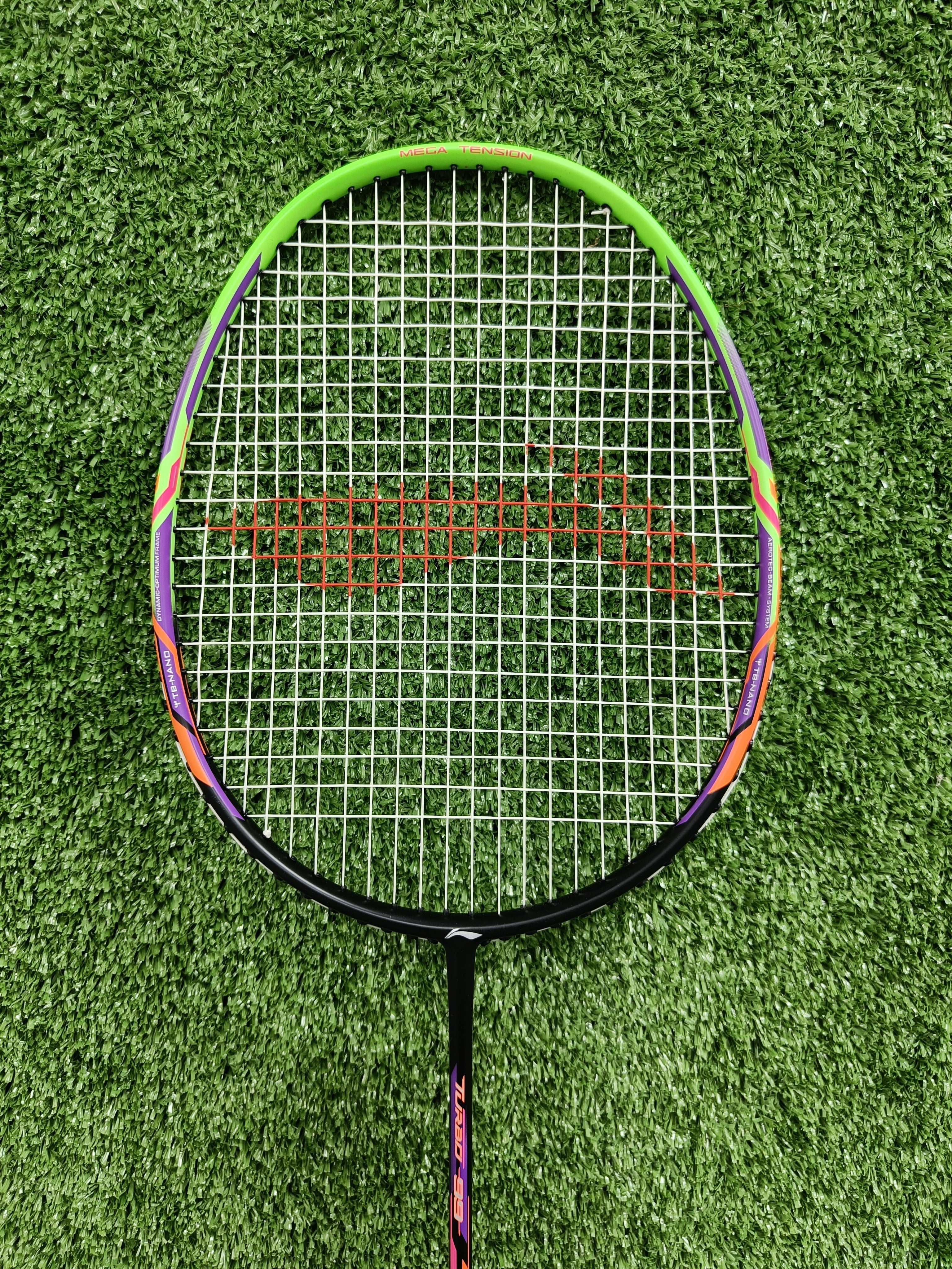 Li Ning Turbo 99 Professional Badminton Racket - Prestrung Carbon Fiber Shuttlecock Racket for Advanced Players | Perfect for Tournaments & Training Sessions