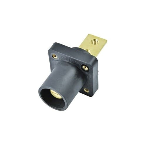 Marinco 400A 90 Degree Panel Mount Battery Cable Connector - 2/0 & 4/0 AWG - Heavy Duty Marine & RV Electrical Connection for Boats, Solar Systems, and Off-Grid Power Applications