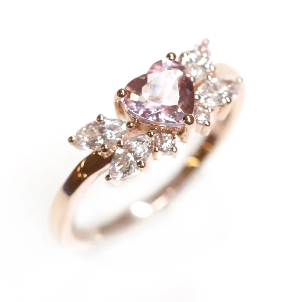 14KT Rose Gold Princess Serenity Moissanite Ring - Elegant Jewelry for Women, Perfect for Weddings, Anniversaries & Special Occasions