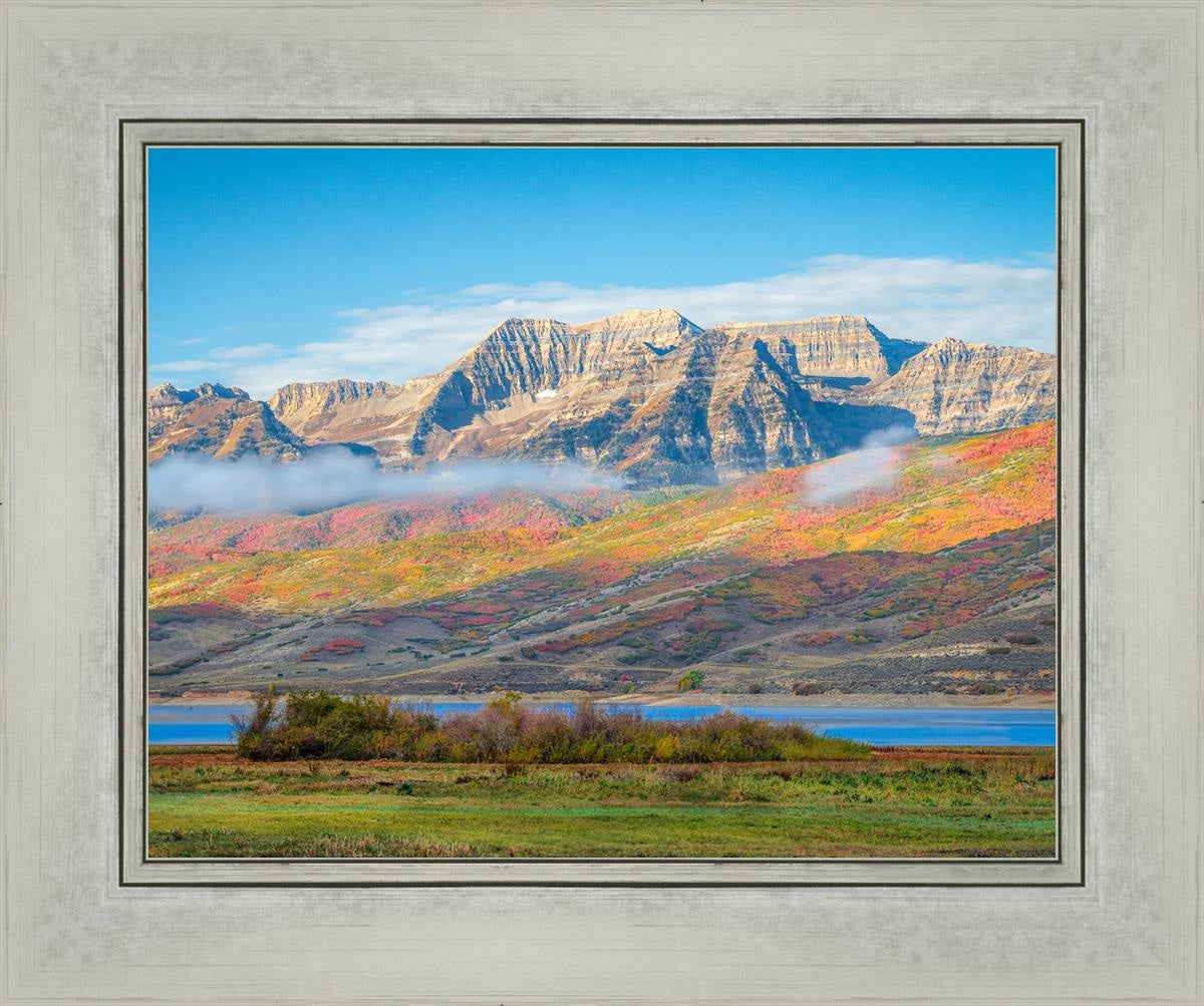 Autumn Splendor Over Timpanogos - Stunning Fall Landscape Photography Print for Home & Office Wall Decor | Perfect for Living Rooms, Bedrooms & Gifts