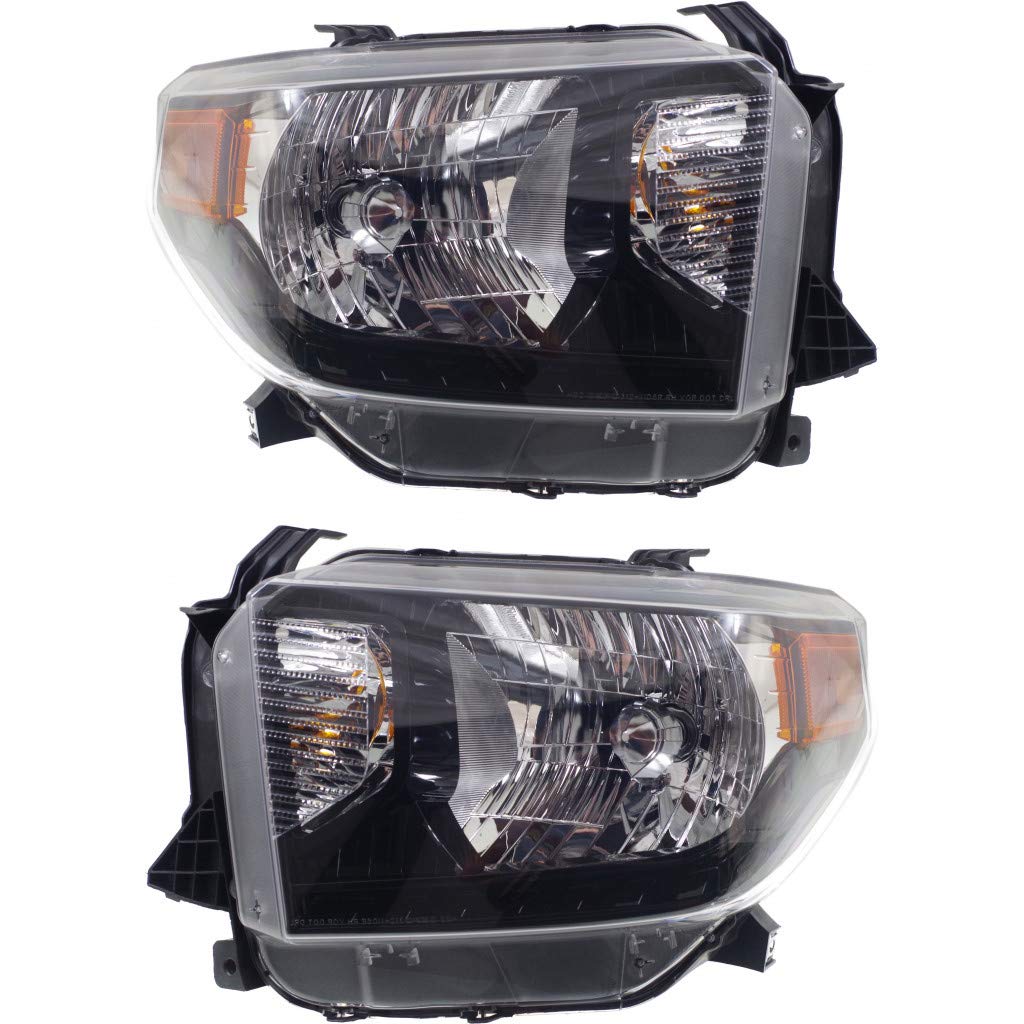 2015-2017 Toyota Tundra LED Headlights Pair - Driver & Passenger Side (TRD PRO TO2502235 TO2503235) Replacement for 811500C111 811100C111 - Upgrade Your Truck Lighting for Night Driving & Off-Road Adventures