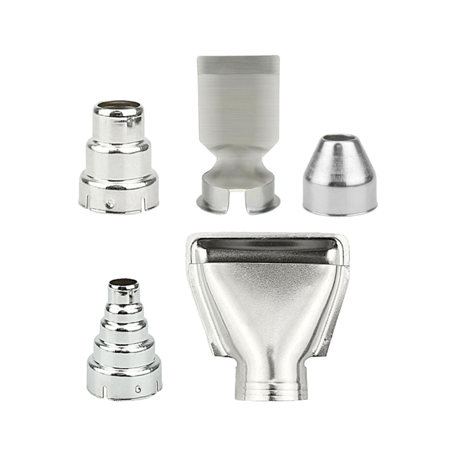 5-Piece Heat Gun Nozzle Kit - 35mm Stainless Steel Welding Nozzles for Hot Air Soldering Station | Heat Gun Accessories for DIY Repairs, Craft Projects & Electronics Work