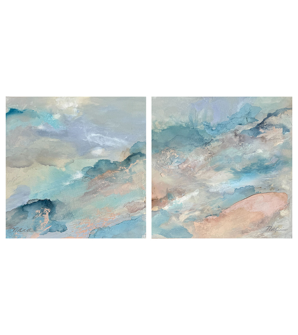 Sea Dream (Diptych) by Naia Nakai - Stunning Ocean Art Print for Coastal Home Decor & Beach House Wall Art - Perfect for Living Room, Bedroom or Office