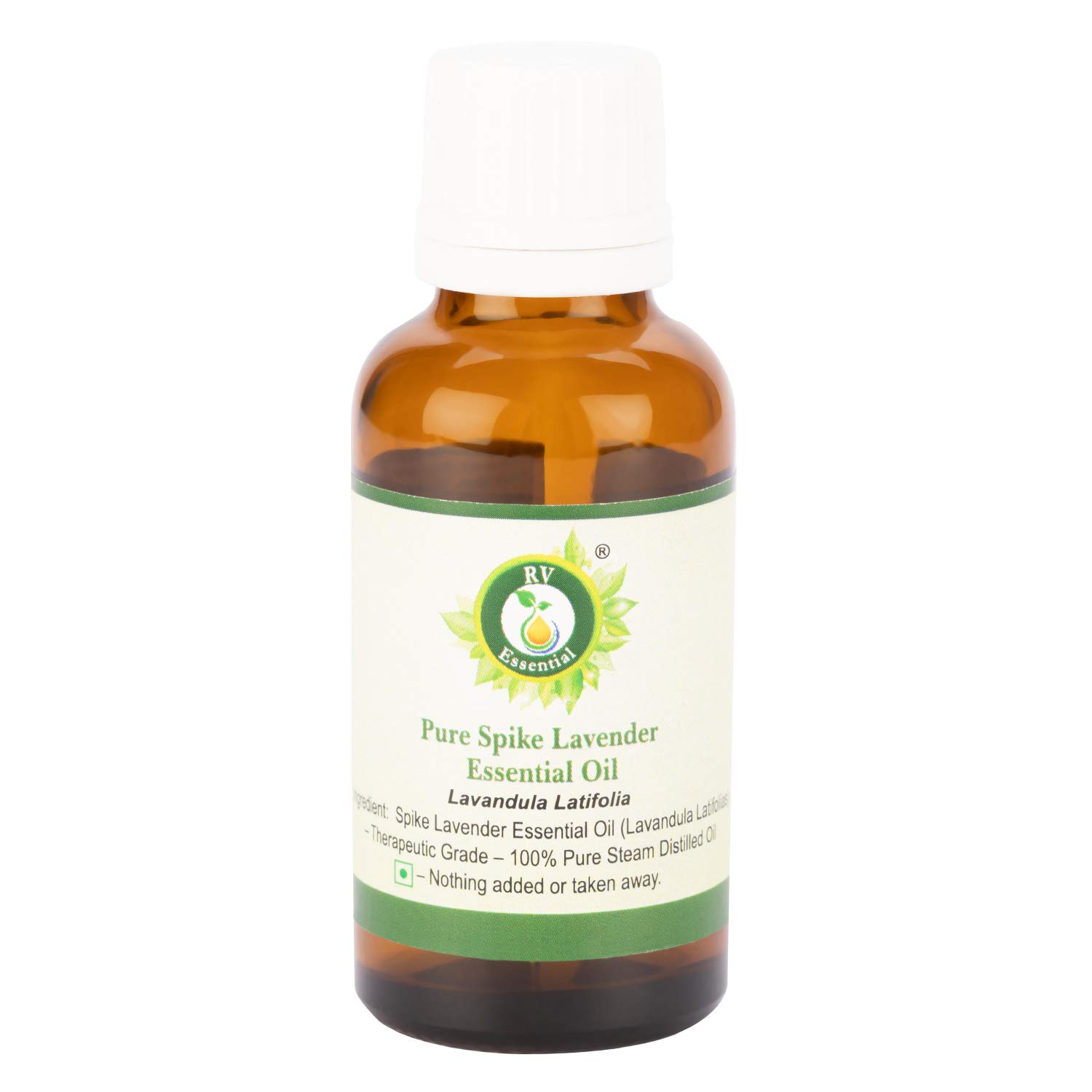 Pure Spike Lavender Essential Oil (Lavandula Latifolia) - 10ml Bottle for Aromatherapy, Relaxation & Skin Care | RV Essential Therapeutic Grade Oil for Diffusers, Massage & DIY Beauty Products