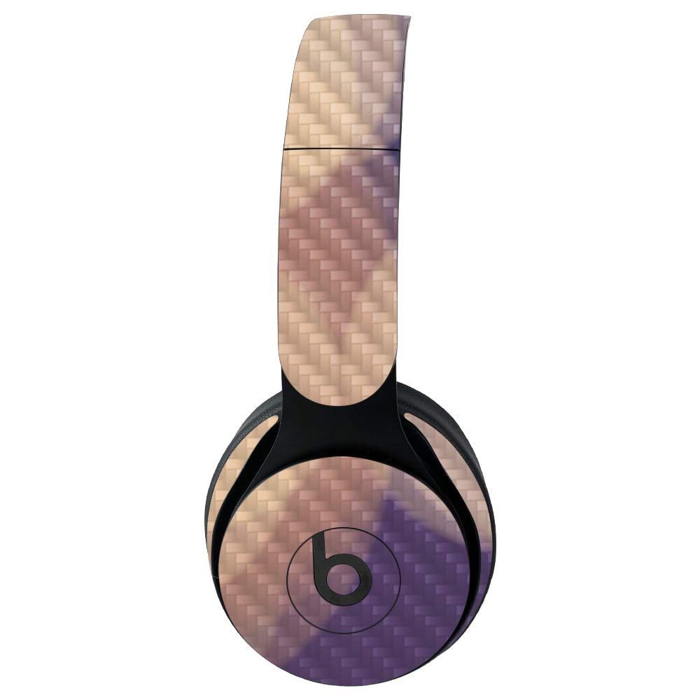 MightySkins Carbon Fiber Skin for Beats Solo Pro Wireless Headphones - Protective Durable Textured Cover | Easy to Apply & Remove | Made in USA | Perfect for Gym, Travel & Daily Use