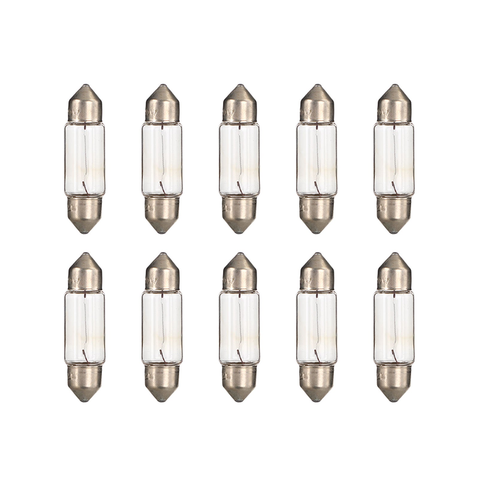 10x NARVA 17316 Car Auxiliary Bulbs SV8.5 12V10W - Replacement for Interior Dome Lights, Map Lights & Trunk Lighting - Perfect for Cars, Trucks & SUVs
