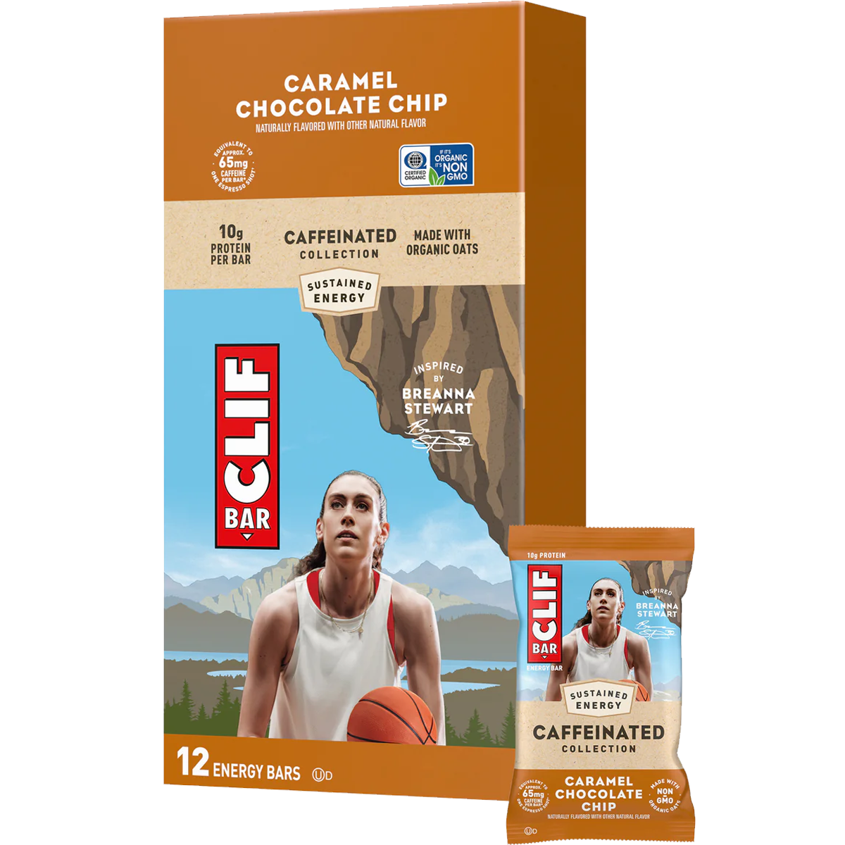 Clif Bar Energy Bars - 5 Pack | Organic, Gluten-Free Snacks for Hiking, Running & Outdoor Adventures | High Protein, Vegan & Non-GMO