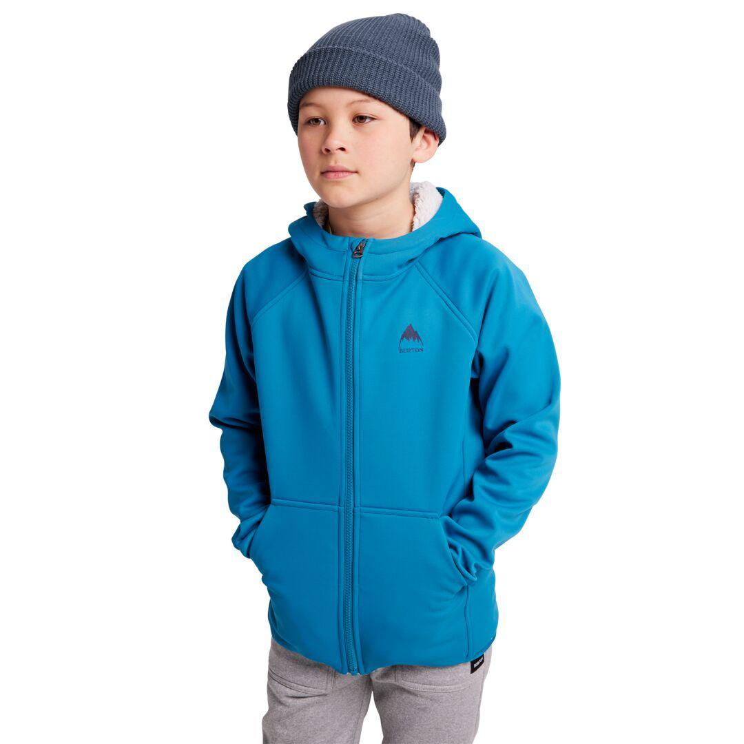 Burton Kids Crown Weatherproof Sherpa Full Zip Jacket - Warm Winter Coat for Boys & Girls - Perfect for Snow Play, Skiing & Outdoor Adventures