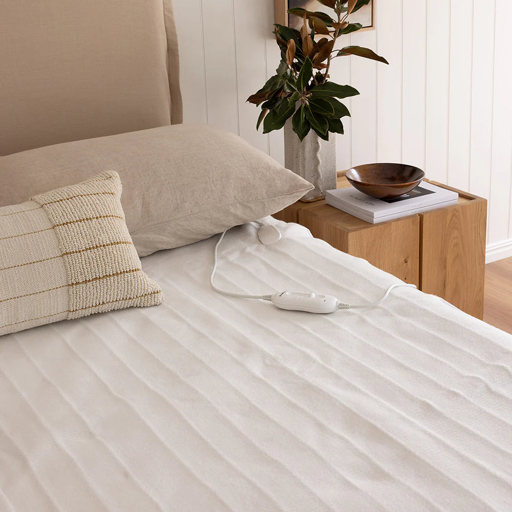 Bambury Electric Blanket - Queen Size Heated Blanket with 10 Heat Settings, Auto Shut Off | Soft Flannel for Winter Warmth | Perfect for Bed, Couch & Camping
