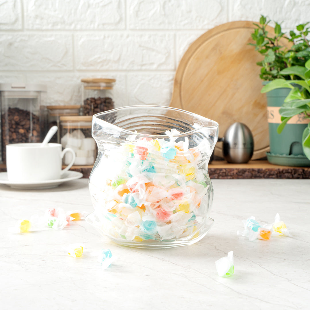 22 oz Round Clear Glass Unzipped Bag Bowl - 4.75