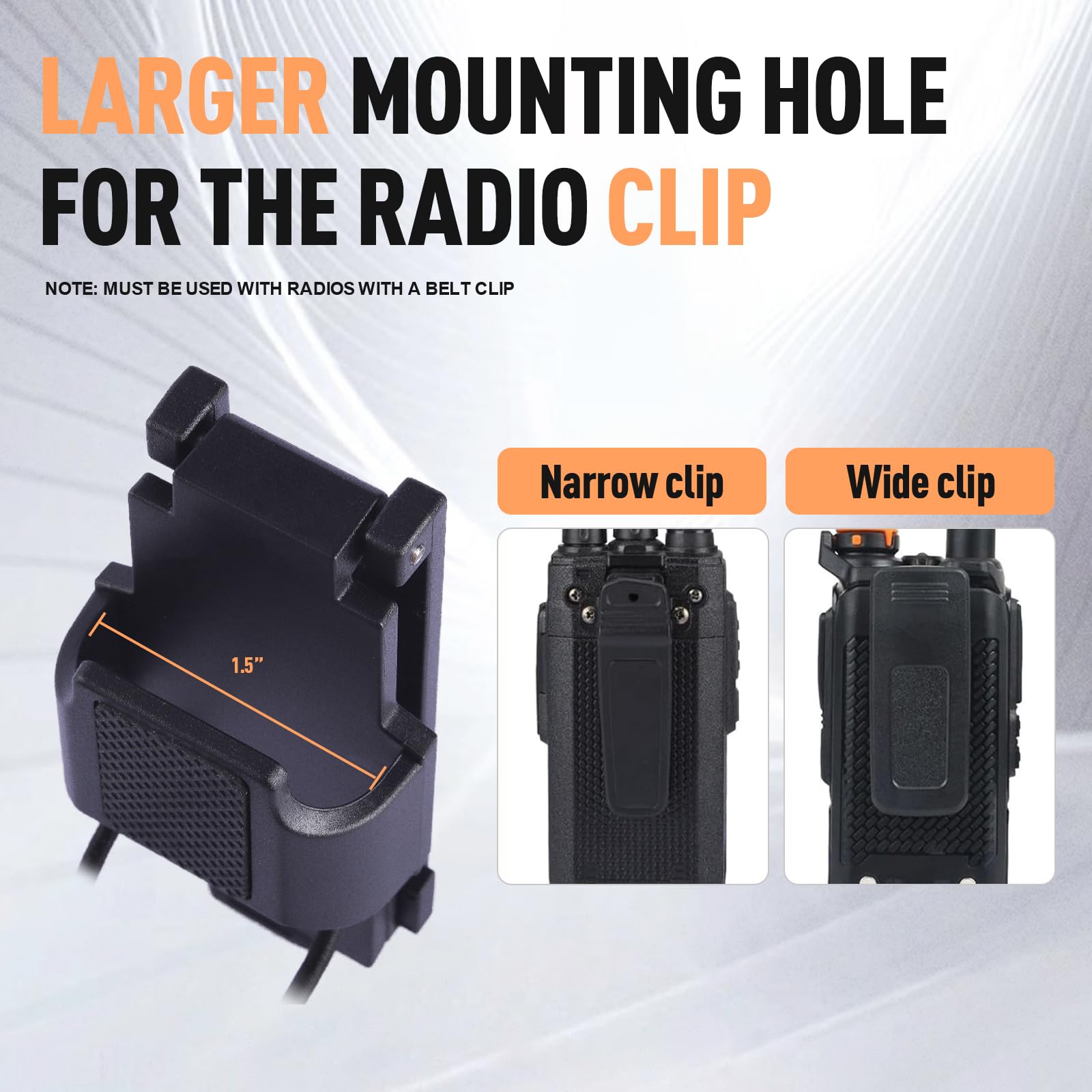 Universal Radio Belt Holster - Adjustable 1.5