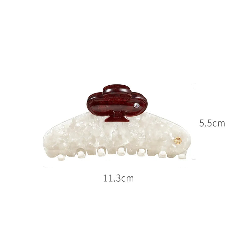 Janisa XL Large Hair Claw Clip - Strong Hold Hair Clips for Thick Hair, Women's Big Hair Claw for Ponytail, Bun & Updo - Perfect for Workout, Office & Everyday Use