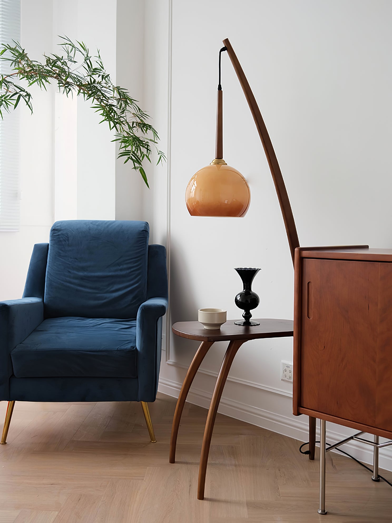 Modern Arc Sphere Floor Lamp - Adjustable LED Standing Light for Living Room, Bedroom & Office - Stylish Ambient Lighting for Home Decor